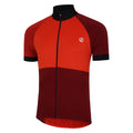 Cinnamon-Syrah Red - Side - Dare 2B Mens Protraction III Cycling Jersey