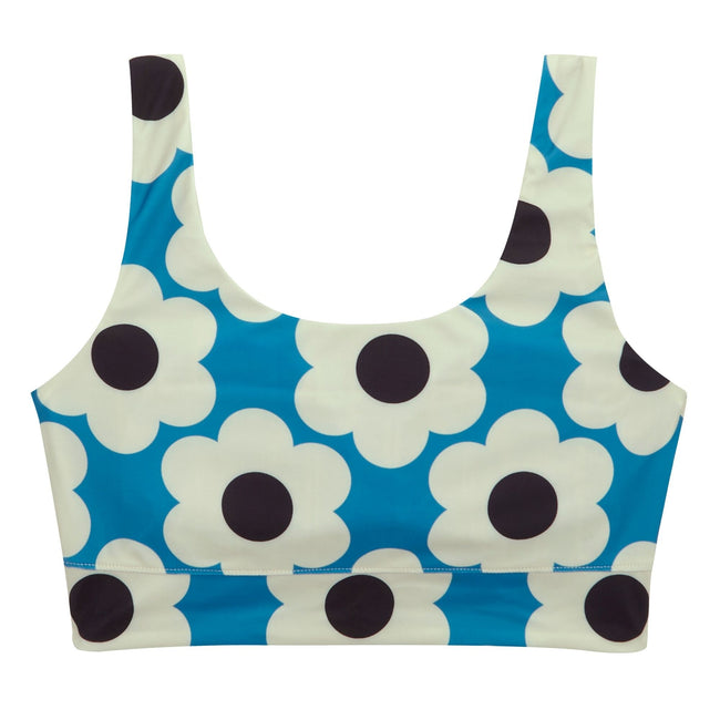 Blue-Navy - Back - Regatta Womens-Ladies Orla Kiely Daisy & Tall Flowers Reversible Bikini Set