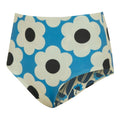 Blue-Navy - Close up - Regatta Womens-Ladies Orla Kiely Daisy & Tall Flowers Reversible Bikini Set