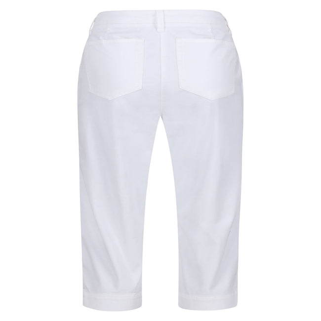 White - Back - Regatta Womens-Ladies Bayletta Capri Trousers