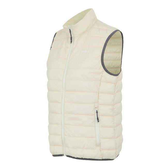 Light Vanilla-Seal Grey - Side - Regatta Womens-Ladies Hillpack II Gilet