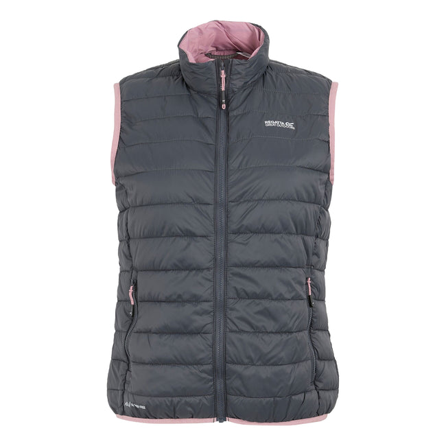Seal Grey-Lilas - Front - Regatta Womens-Ladies Hillpack II Gilet