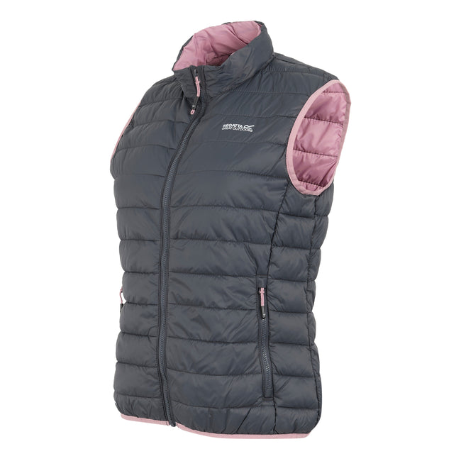 Seal Grey-Lilas - Side - Regatta Womens-Ladies Hillpack II Gilet