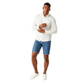 White - Close up - Regatta Mens Babbinswood Linen Shirt