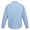 Powder Blue - Back - Regatta Mens Babbinswood Linen Shirt
