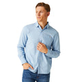 Powder Blue - Lifestyle - Regatta Mens Babbinswood Linen Shirt