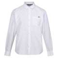 White - Front - Regatta Mens Babbinswood Linen Shirt