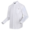White - Side - Regatta Mens Babbinswood Linen Shirt