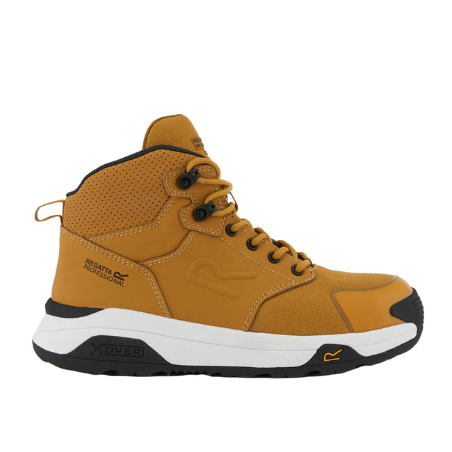 Honey-White - Side - Regatta Professional Mens Nubuck Safety Boots