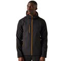 Black-Orange Pop - Side - Regatta Professional Mens 2 Layer Soft Shell Jacket