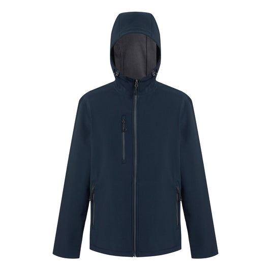 Navy-Seal Grey - Front - Regatta Professional Mens 2 Layer Soft Shell Jacket
