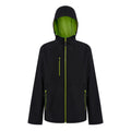Black-Lime Green - Front - Regatta Professional Mens 2 Layer Soft Shell Jacket
