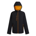 Black-Orange Pop - Front - Regatta Professional Mens 2 Layer Soft Shell Jacket