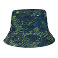 Piquant Green-Moroccan Blue - Lifestyle - Regatta Childrens-Kids Scratch Reversible Bucket Hat