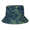 Piquant Green-Moroccan Blue - Pack Shot - Regatta Childrens-Kids Scratch Reversible Bucket Hat