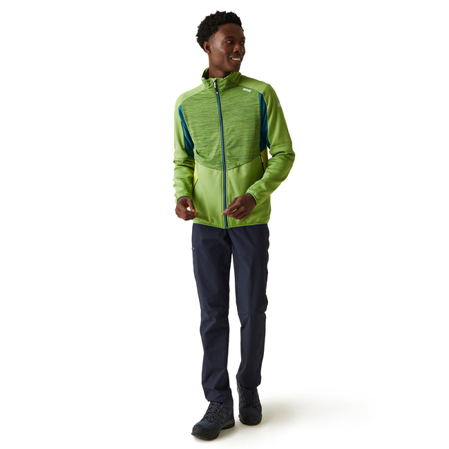Piquant Green-Moroccan Blue-Citron Lime - Lifestyle - Regatta Mens Yare VIII Full Zip Jacket