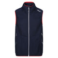 Navy-Danger Red - Front - Regatta Mens Lankin VI Softshell Gilet
