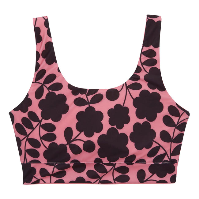 Pink - Back - Regatta Womens-Ladies Orla Kiely Floral Reversible Bikini Set