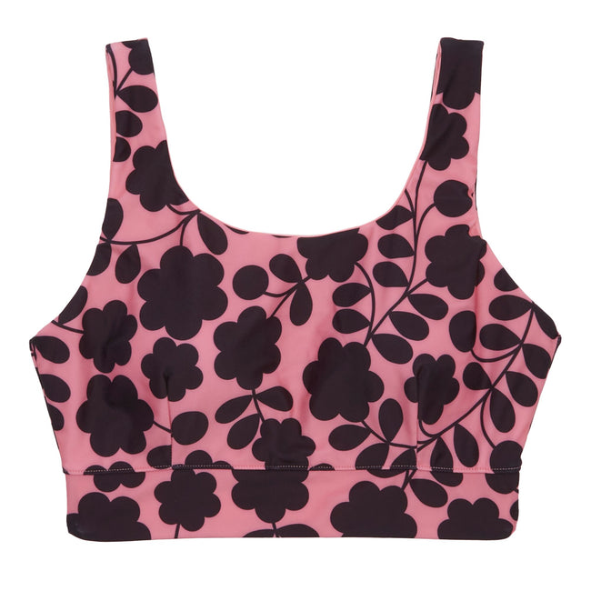 Pink - Front - Regatta Womens-Ladies Orla Kiely Floral Reversible Bikini Set