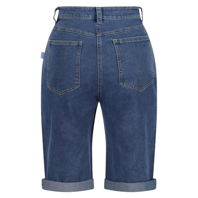 True Denim Light Blue - Back - Regatta Womens-Ladies Erdre Casual Shorts