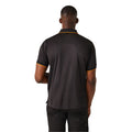 Black-Orange Pop - Lifestyle - Regatta Professional Mens Short-Sleeved Polo Shirt