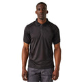 Black-Seal Grey - Side - Regatta Professional Mens Short-Sleeved Polo Shirt