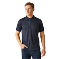 Navy-French Blue - Side - Regatta Professional Mens Short-Sleeved Polo Shirt