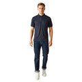 Navy-French Blue - Pack Shot - Regatta Professional Mens Short-Sleeved Polo Shirt