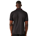 Black-Classic Red - Lifestyle - Regatta Professional Mens Short-Sleeved Polo Shirt