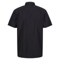 Black-Ash - Back - Regatta Mens Mindano VIII Diamond Short-Sleeved Shirt