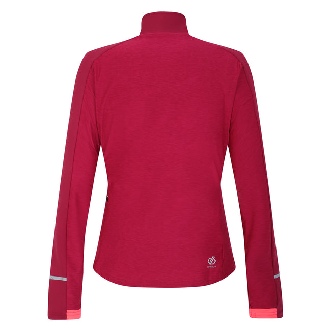Berry Pink Marl - Back - Dare 2B Womens-Ladies Gravitate Marl Jersey