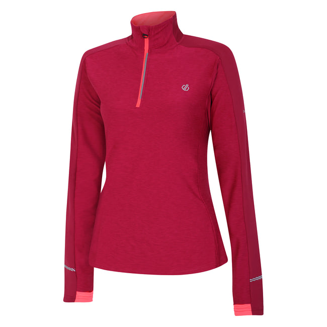 Berry Pink Marl - Side - Dare 2B Womens-Ladies Gravitate Marl Jersey