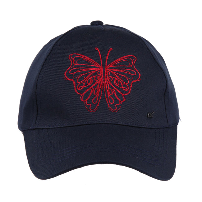 Navy - Front - Regatta Childrens-Kids Cuyler III Butterfly Baseball Cap