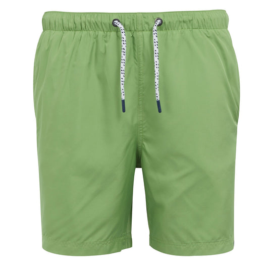 Piquant Green - Front - Regatta Mens Mackleyna Swim Shorts