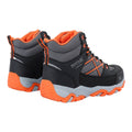 Black-Blaze Orange - Back - Regatta Childrens-Kids Samaris III Walking Boots