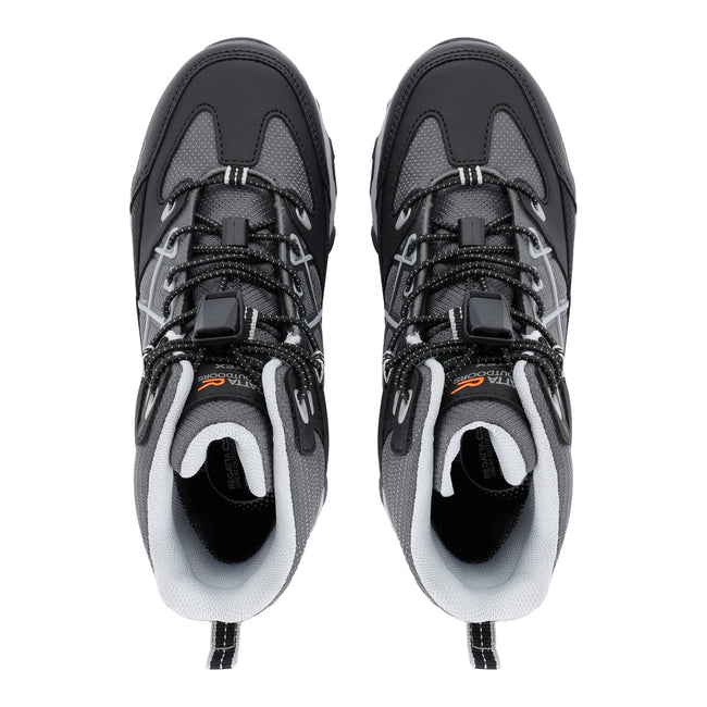 Black-Light Steel - Pack Shot - Regatta Childrens-Kids Samaris III Walking Boots