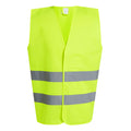 Yellow - Front - Regatta Professional Unisex Adult Printable Hi-Vis Vest