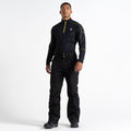 Black - Side - Dare 2B Mens Achieve Insulated Waterproof Ski Trousers