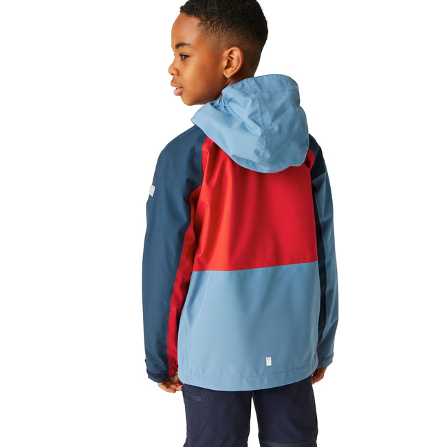 Coronet Blue-Moonlight Denim - Pack Shot - Regatta Childrens-Kids Highton V Full Zip Hoodie