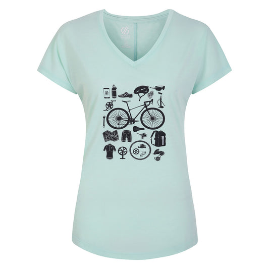 Mint Green - Front - Regatta Womens-Ladies Calm Bicycle T-Shirt