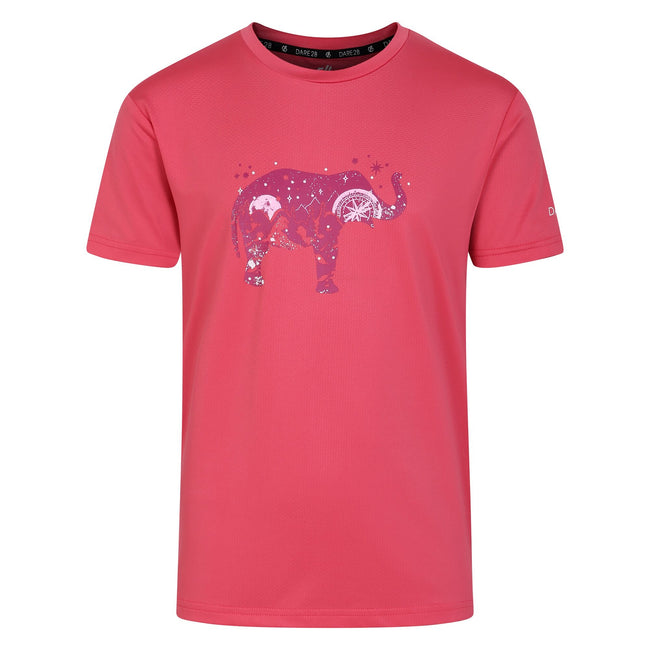 Neon Pink - Front - Regatta Childrens-Kids Amuse II Bike T-Shirt