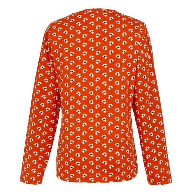 Red - Back - Regatta Womens-Ladies Orla Kiely Clover Long-Sleeved Winter T-Shirt