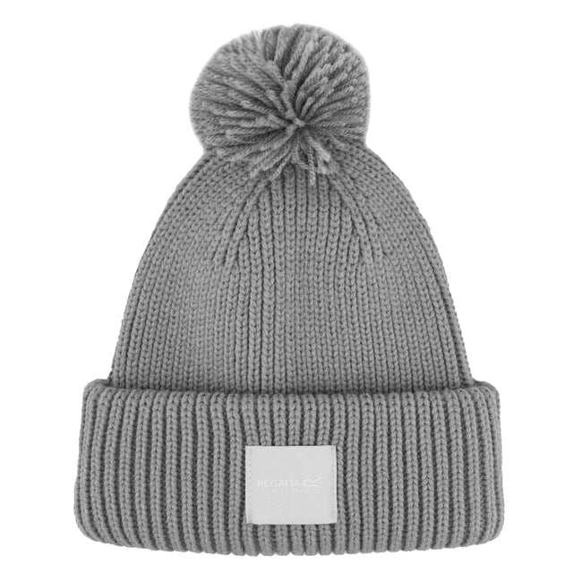 Mineral Grey - Front - Regatta Unisex Adult Connora Pom Pom Beanie