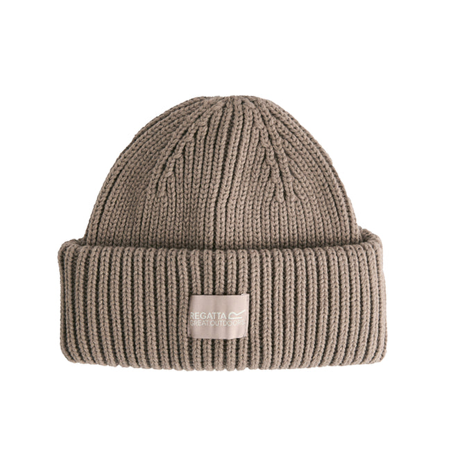 Soft Taupe - Front - Regatta Unisex Adult Connora Fisherman Christian Lacroix Knitted Beanie