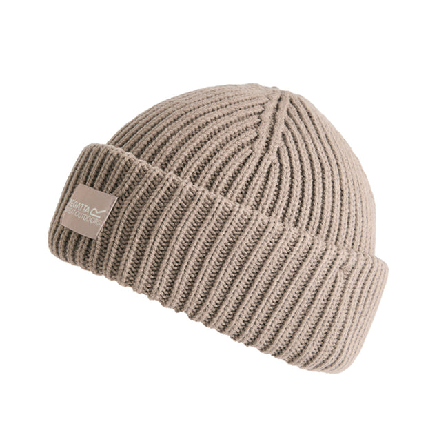 Soft Taupe - Back - Regatta Unisex Adult Connora Fisherman Christian Lacroix Knitted Beanie