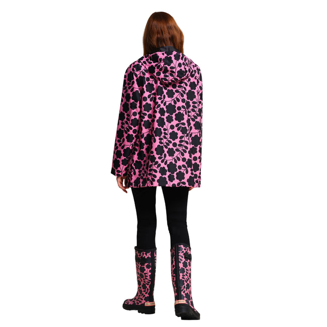 Pink - Pack Shot - Regatta Womens-Ladies Orla Kiely Swing II Floral Waterproof Jacket