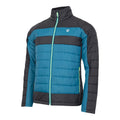 Kingfisher Blue-Black - Side - Dare 2B Mens Descending II Baffled Padded Jacket