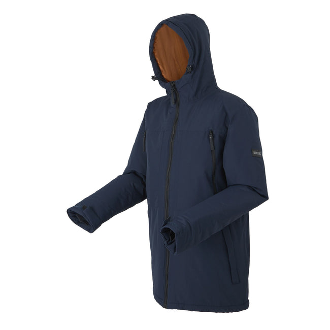 Navy-Fox - Side - Regatta Mens Larrick II Waterproof Insulated Jacket