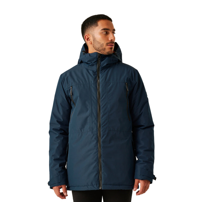 Navy-Fox - Lifestyle - Regatta Mens Larrick II Waterproof Insulated Jacket