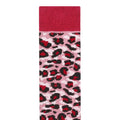 Dusty Rose - Side - Regatta Childrens-Kids Cheetah Print Ski Socks